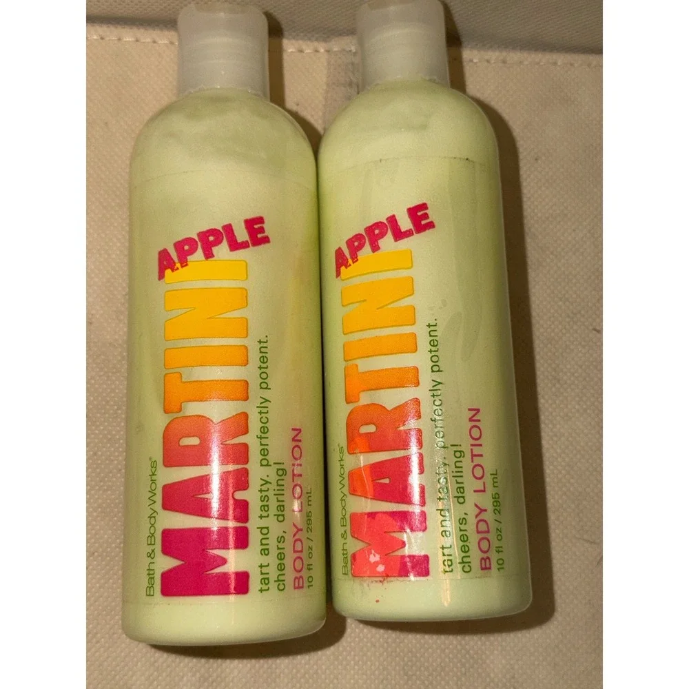 Bath and Body Works Apple Martini Body Lotion Set of 2 Signature Collection Rare
